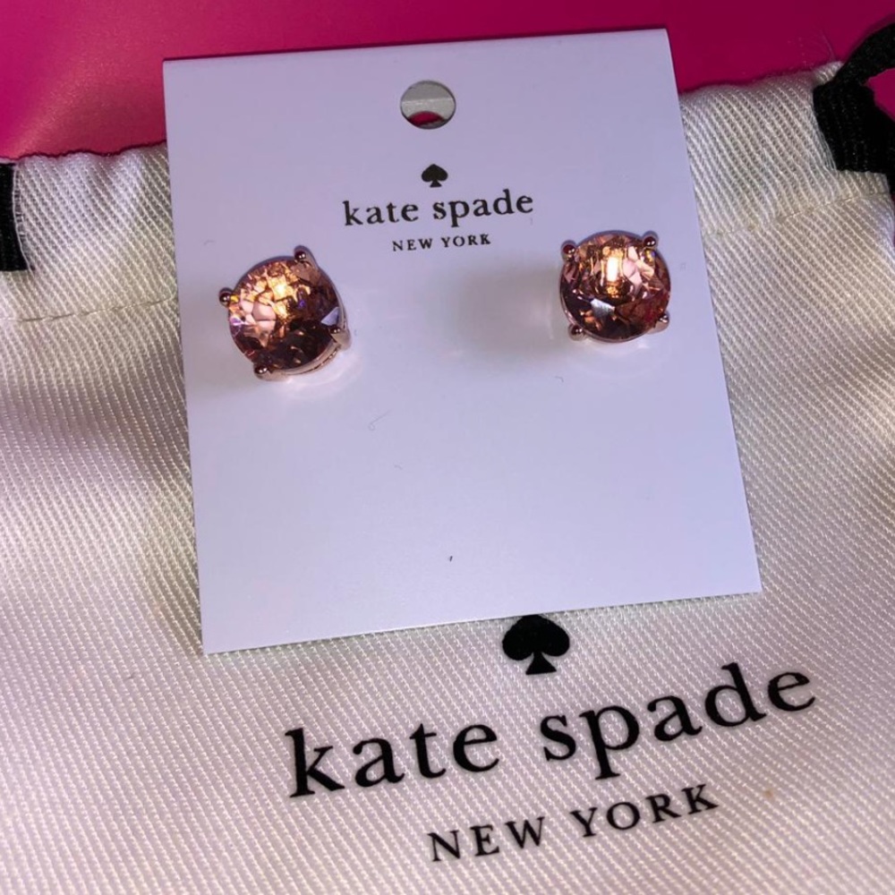Kate Spade Gumdrop Studs - Peach - NWT